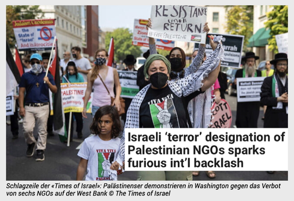 Israel verbietet sechs palästinensische NGO