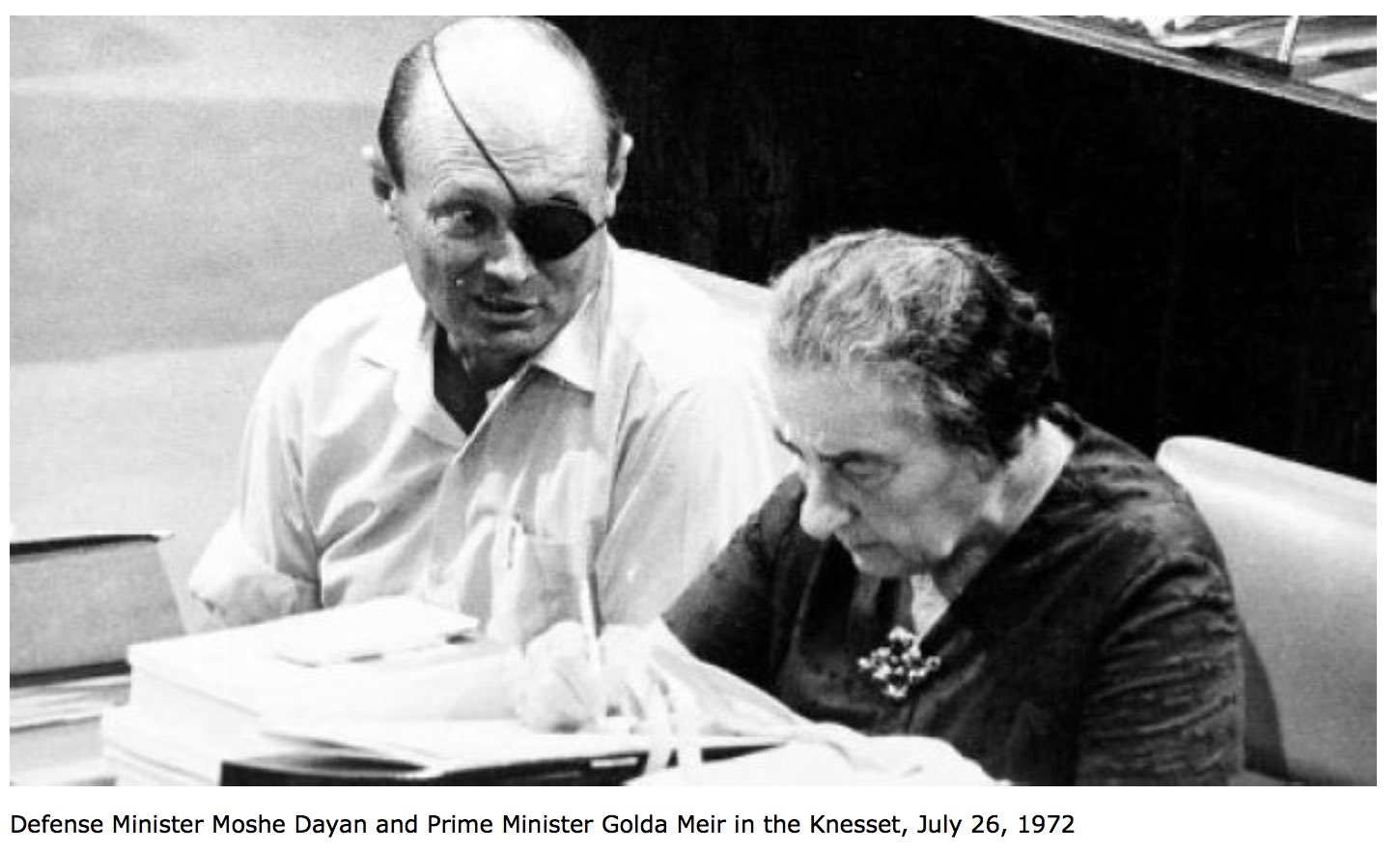 Moshe Dayan Golda Meir